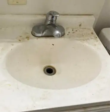 Sink Cleaning Before, Buffalo, NY
